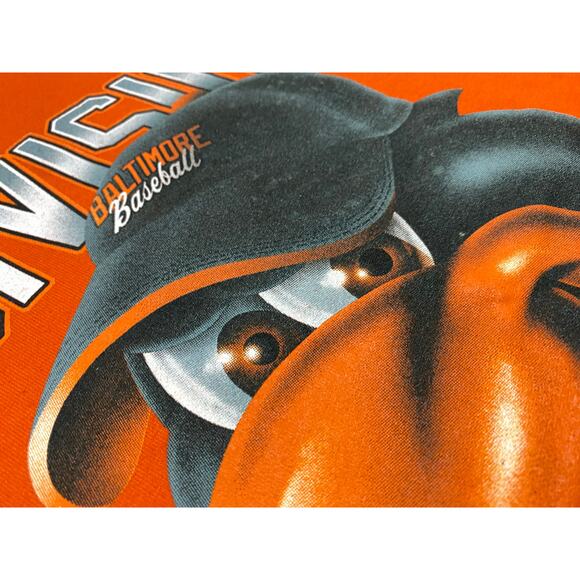 Russell Medium Baltimore Orioles Orange Graphic T-Shirt-2014 Post Season - Picture 8 of 8